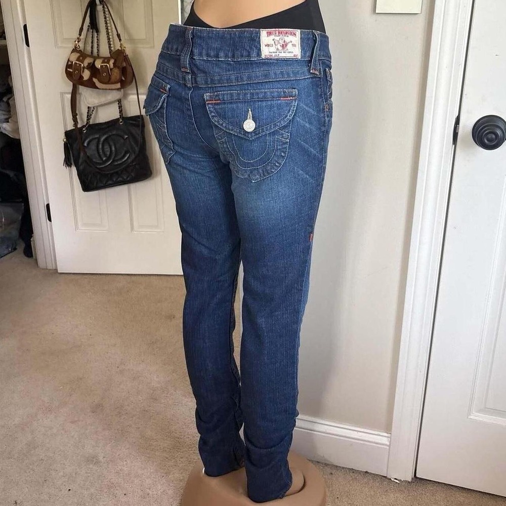y2k 2000s low rise True Religion slim jeans Size 30